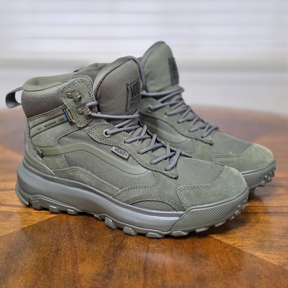 Vans MTE Crestline Waterproof Hiking Boots Green Women's 10 HydroGuard Brand New - Picture 4 of 16